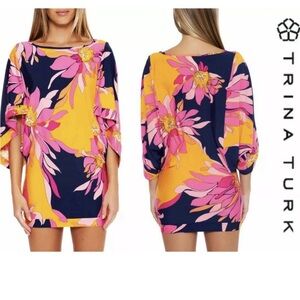 TRINA TURK BREEZE DRESS/ TUNIC/ BEACH COVER UP SIZE LG